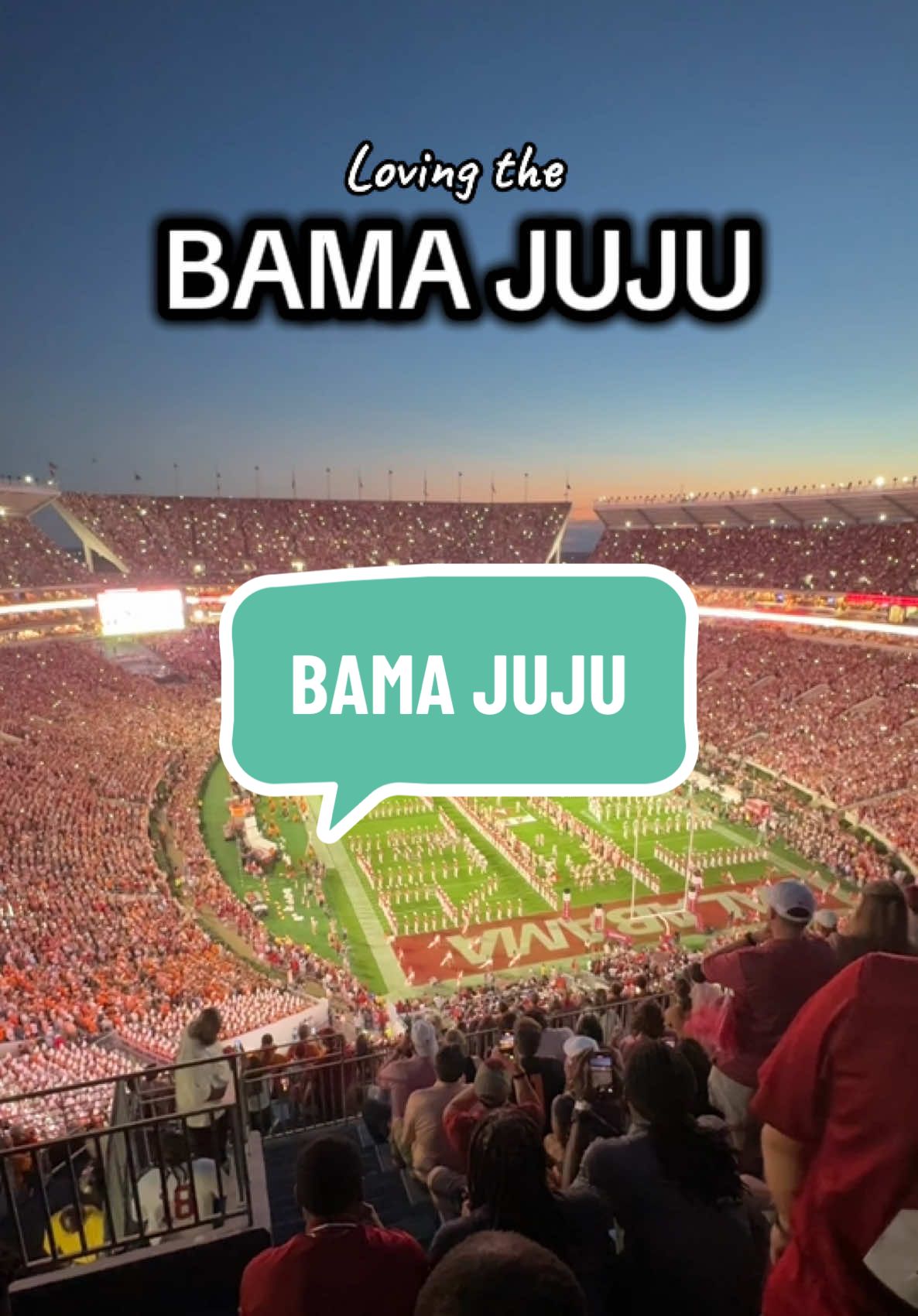 Loving the JUJU tonight 👏🏾👏🏾 let’s go BAMA! Take out these lowdown snitches! #alabamafootball #alabama #secfootball #tennesseefootball #fyp 
