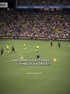 Messi 3rd Goal Today VS Nashville (HAT-TRICK)🐐😮‍💨 | #messigoaltoday #intermiamivsnashville #edit #messiedit #hattrick