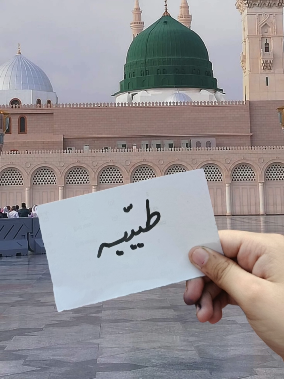 A touching Islamic short showing the name Tayyaba written before Roza Rasool ﷺ in the blessed city of Madinah. 🌹✨ Millions of believers send Salam and love to Prophet Muhammad ﷺ at this holy place. The sight of Roza Rasool fills every heart with peace, devotion, and Noor. May Allah grant Tayyaba and the entire Muslim Ummah the honor of visiting Madinah and sending Salam at the Prophet’s resting place. 🤲❤️ Roza Rasool,  Prophet Muhammad ﷺ, Madinah Shareef,   Islamic reminder,  Tayyaba name Islamic video,  Salam upon Prophet ﷺ,  Masjid Nabawi,  Nature Canvas,  Islamic shorts,  Madinah ziyarat #RozaRasool  #Madinah  #MasjidNabawi  #IslamicVideo  #Tayyaba       