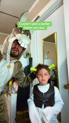 Fatherson duo unmatched #shrek #halloween #donkey #fatherson #fyp
