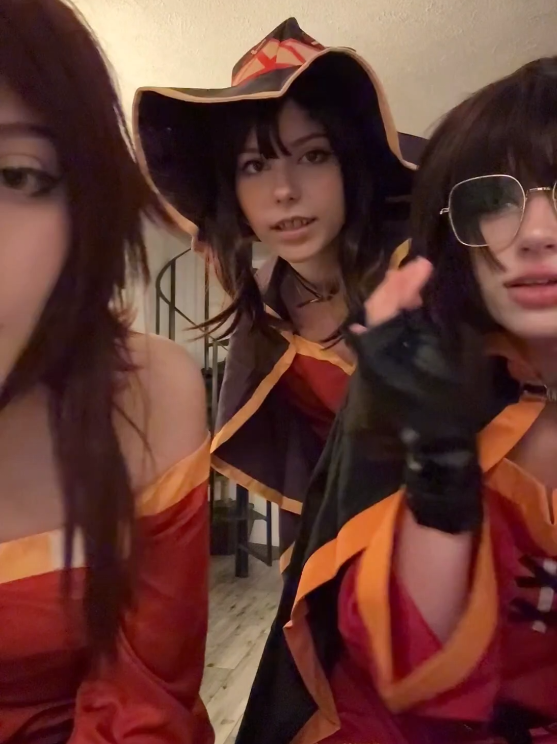 triple @Twitch.tv/Lurki14 #megumin #cosplayers #stream #egirls #konosuba 