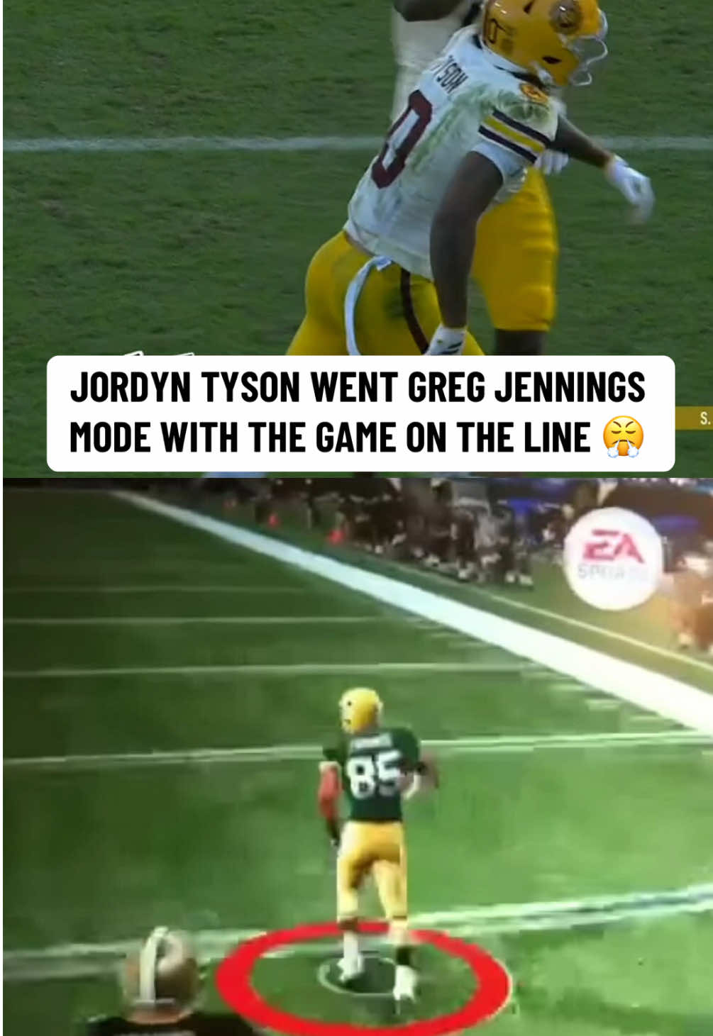 Tyson put the team on his back while playing through an injury in ASU’s upset W over No. 7 Texas Tech 🔥 #CollegeFootball #cfb #arizonastate #madden #football 