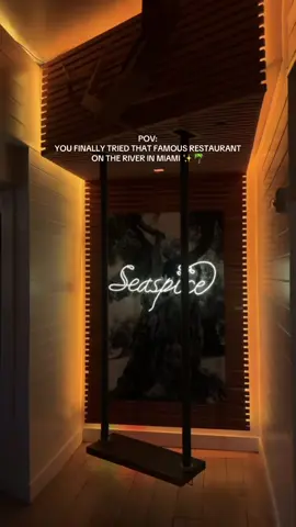 And I’d highly recommend you come for sunset dinner & stay for the party ✨ #placestoeatinmiami #seaspicemiami 