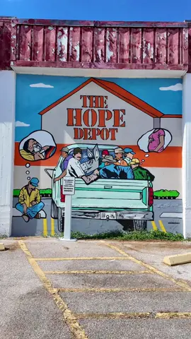 The Hope Depot by @donkeeboy @buffalobayoumuralfestival  #houston #hope #buffalobayoumuralfest #donkeeboy #artist 