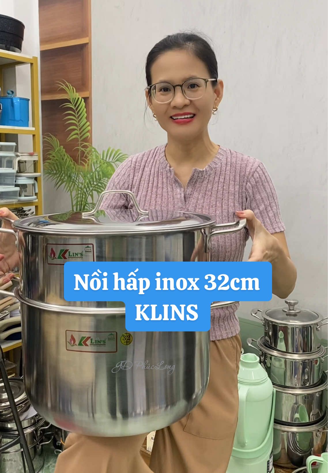 Nồi hấp inox 32cm, nấu được bếp từ #giadungphuclong #noihap #bonoixunghap #xunghap #saleluongve 