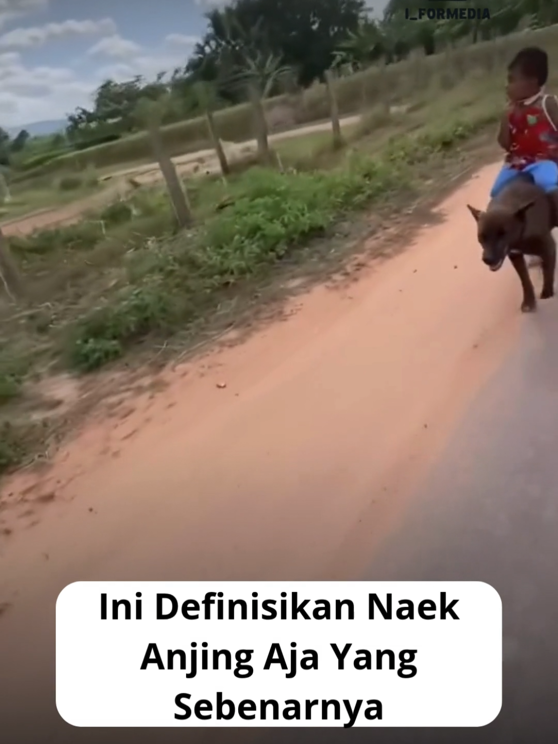 Ketika kata “naik anjing” berubah jadi aksi nyata. Anak ini santai aja berkendara pakai anjing peliharaannya seolah itu kendaraan resmi. Kreativitas tanpa batas sekaligus momen yang bikin ngakak.  #LucuBanget #NaikAnjing #VideoViral #KocakParah #HewanLucu 