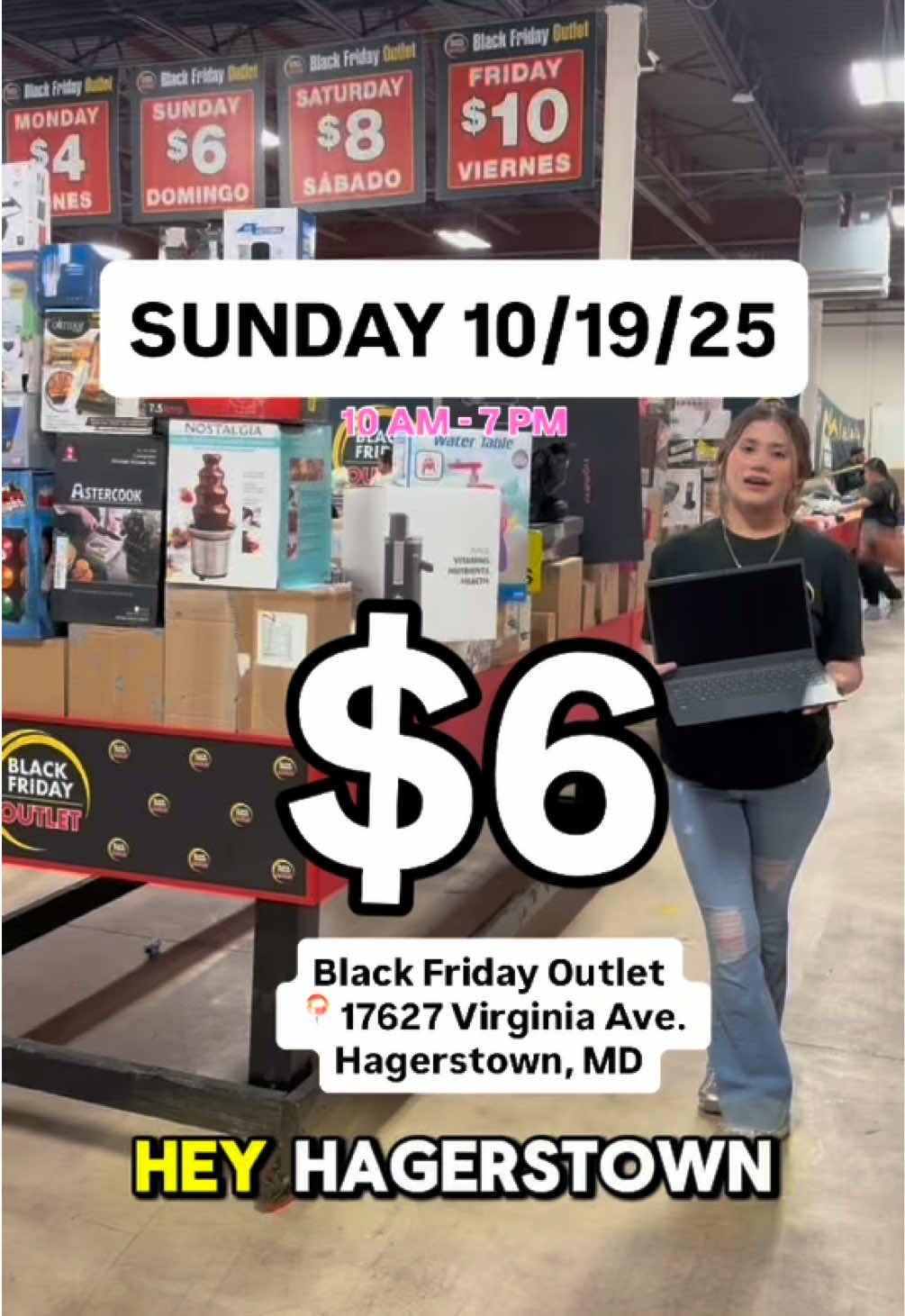 Hagerstown where you at?! More deals, lower prices! 10-19-25 score anything in the bins for ONLY $6! Doors open 10 AM -7PM ! 📍Black Friday Outlet - 17627 Virginia Ave. Hagerstown, MD  #maryland #hagerstown 