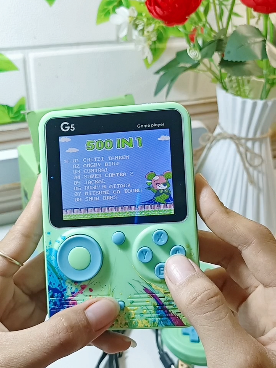 máy chơi game G5 cầm tay, có 500 trò chơi khác nhau #maychoigame #maychoigamecamtay #shopdogiadung98 