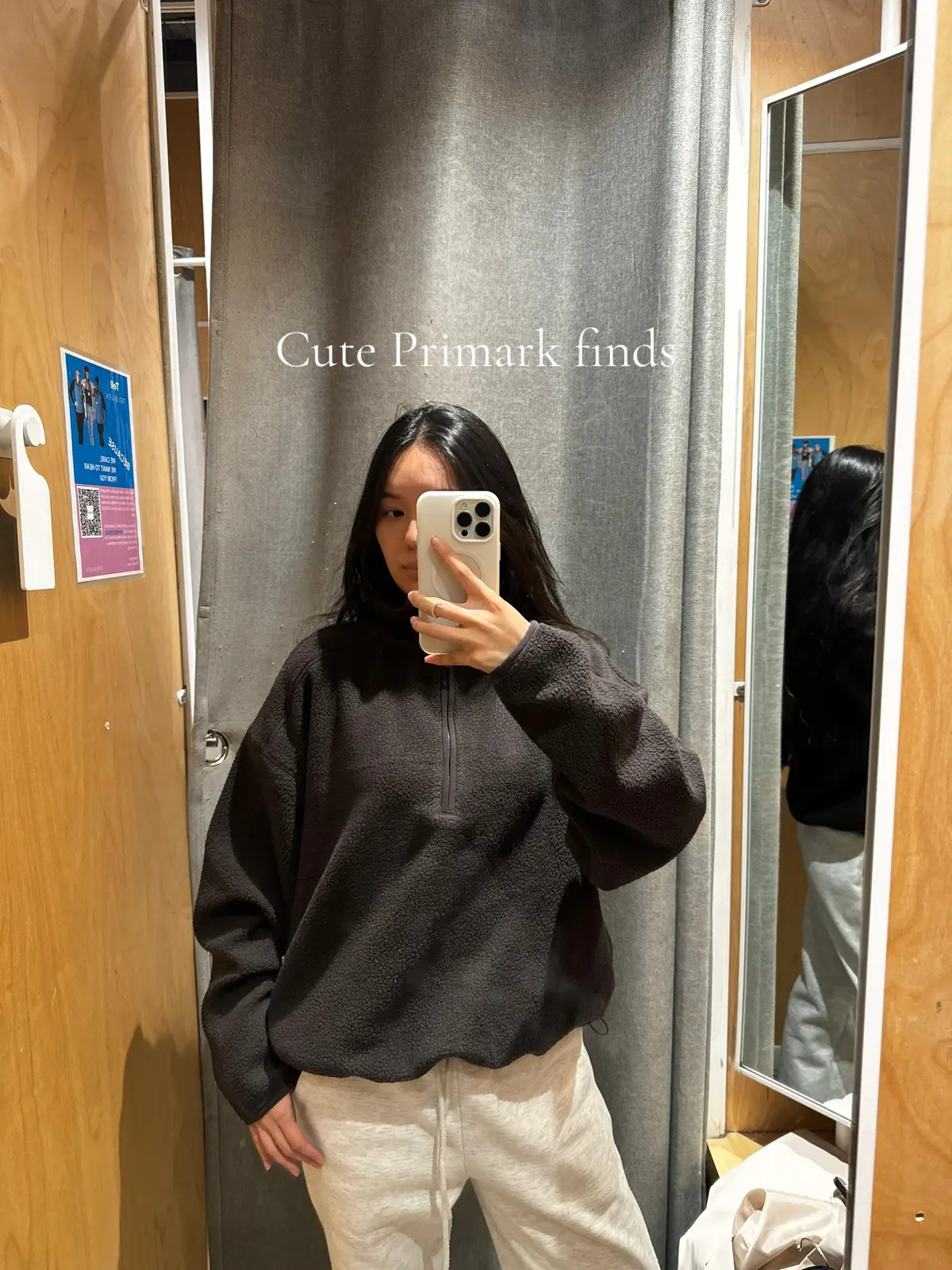 I’m so indecisive but I ended up getting the zip up and it’s only $18 #shopping #tryon #primark  