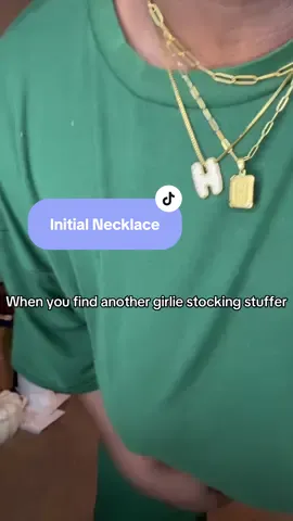 #necklace #necklacestack #initials #giftforher #tiktokshopcreatorpicks 