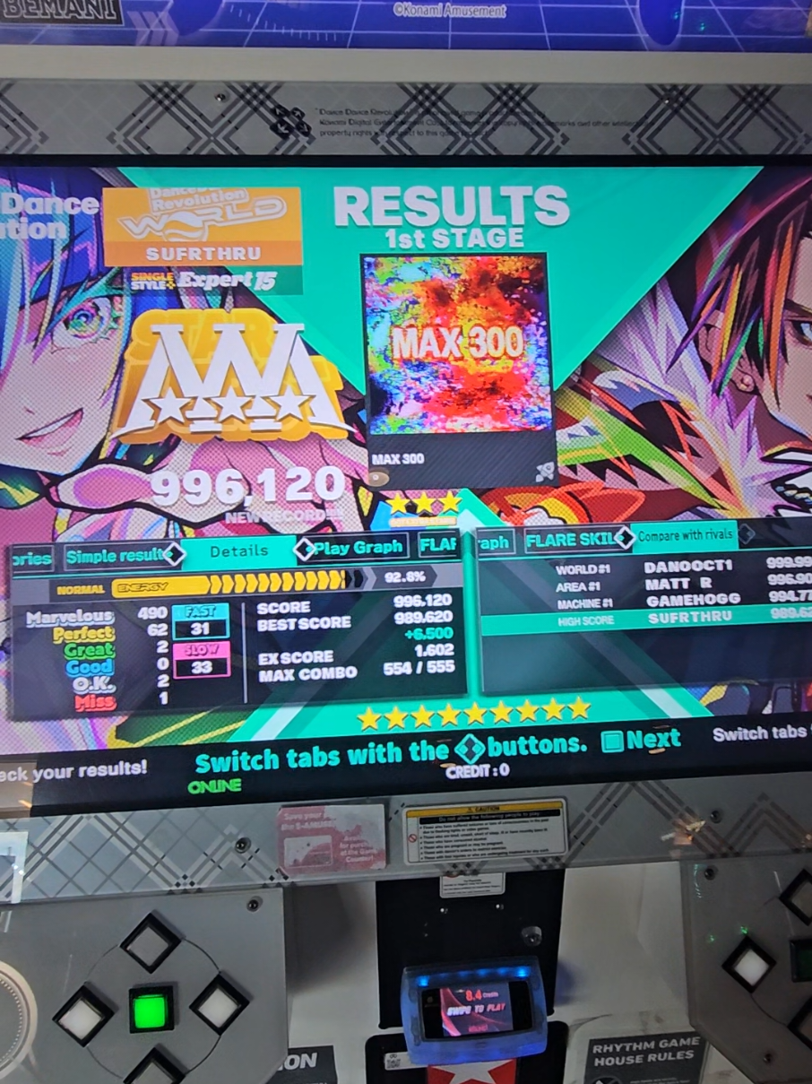 Max 300 ESP AAA #dancedancerevolution #ddr #piu #dancegames #Fitness 