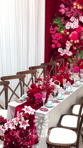 Gia tiên tone đỏ #mywedding #VuaHoa #giatien #congcuoi #sankhau 