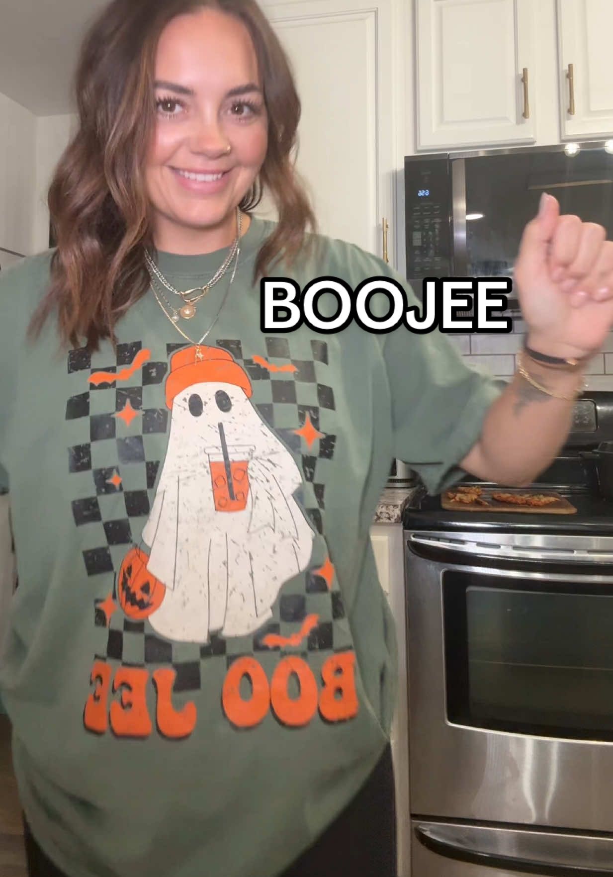BOOJEE checkered ghosty shirt 👻 #halloweenshirt 