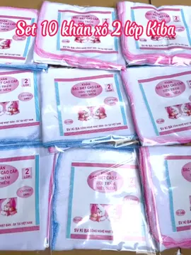 Set 10 khăn sữa Kiba 2,3,4 lớp cho bé #kiddokids #shopchobeyeu #mevabe #shopchobe 