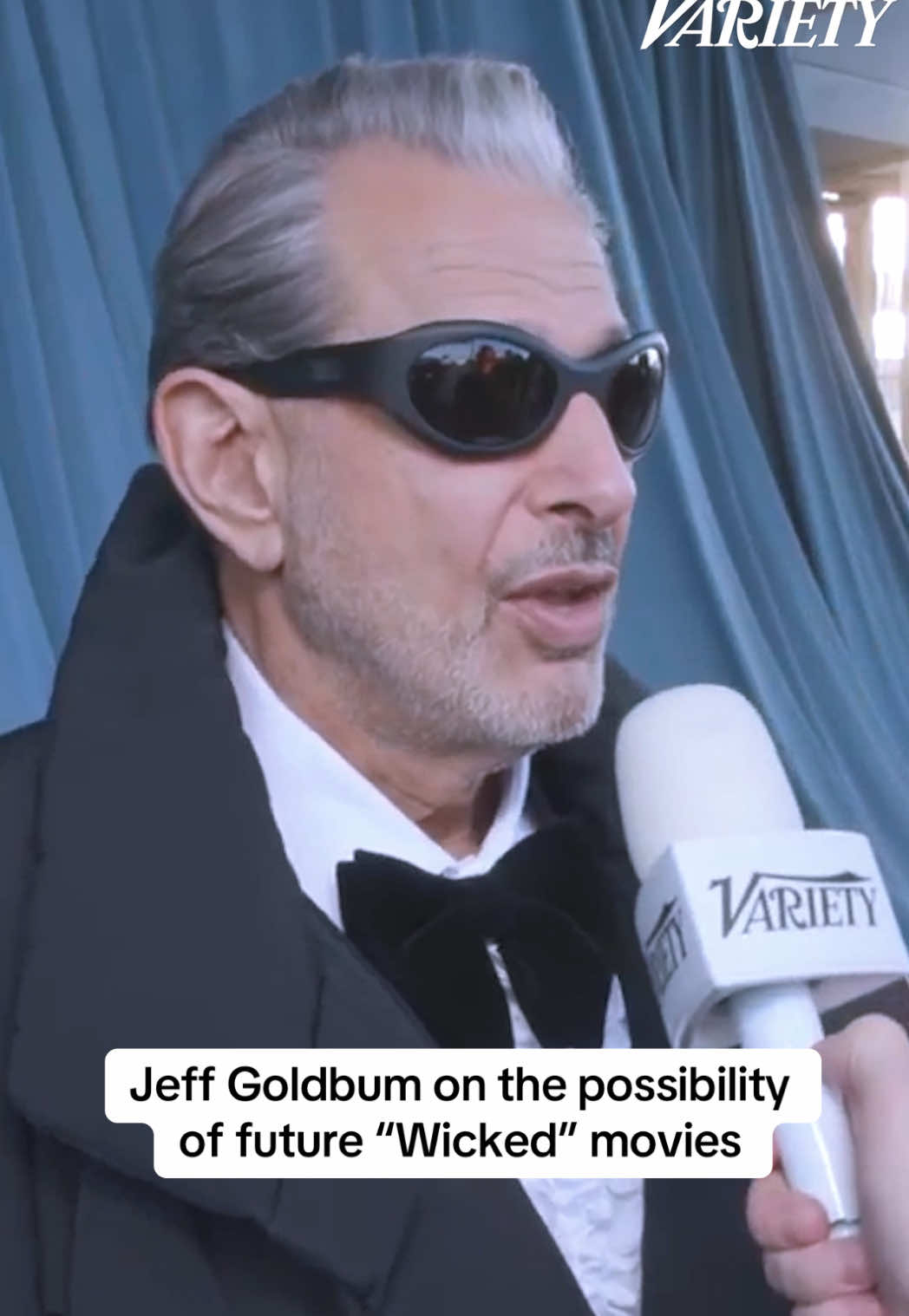 Will there be more “Wicked” movies in the future? Jeff Goldblum teases, “I’m already planning ahead to Wicked 13.” #jeffgoldblum #wicked #academymuseumgala #wizardofoz #movies 