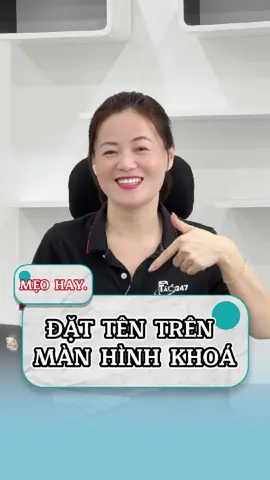 Cách đặt tên trên màn hình khoá iPhone cực đơn giản ai cũng làm được. #Tao247 #iphonezin #iphonetips #congnghe #iphonedanang 