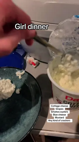 A snack for the brave #weirdfoodcombos #midnightsnack #healthyrecipes #food #cottagecheese 