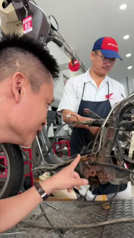 Thay khung xe sh #honda #sh #shmode #phutung #meovat 