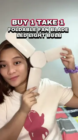 BUY1TAKE1 na Foldable Fan Blade Led Light Bulb. Maliwanag, malaki, tipid sa kuryente. 💖 