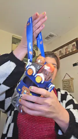 This is the cutest water bottle for kids! It has two sides they can drink! Perfect for park adventures or road trips!