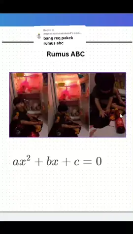 Replying to @argaaaaaaaaaaaaaa4  Rumus ABC @lucintaluna12  #fyp #matematika #matematik #itb #ui 