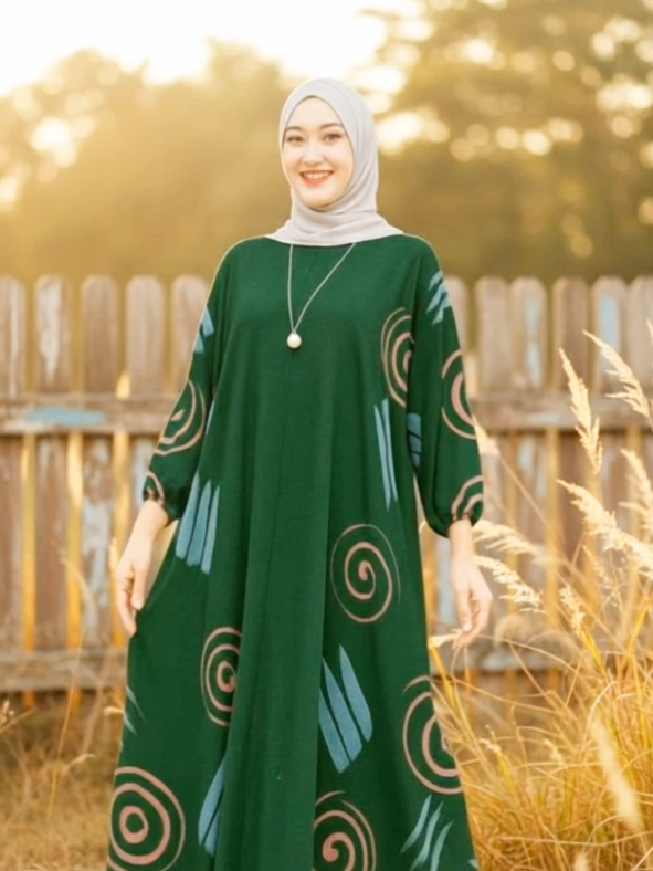 Gamis Kaftan jumbo rayon premium #gamiskekinian #gamislebaran #gamiskaftan #tiktokshopindonesia #fyp 