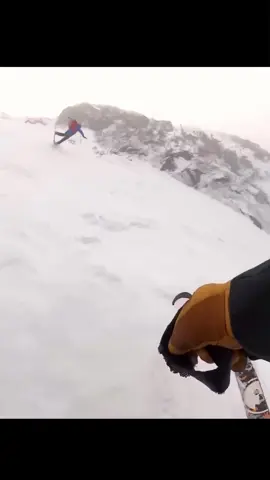 skier buried in snow #climbing #climb #mount #travel #everest 