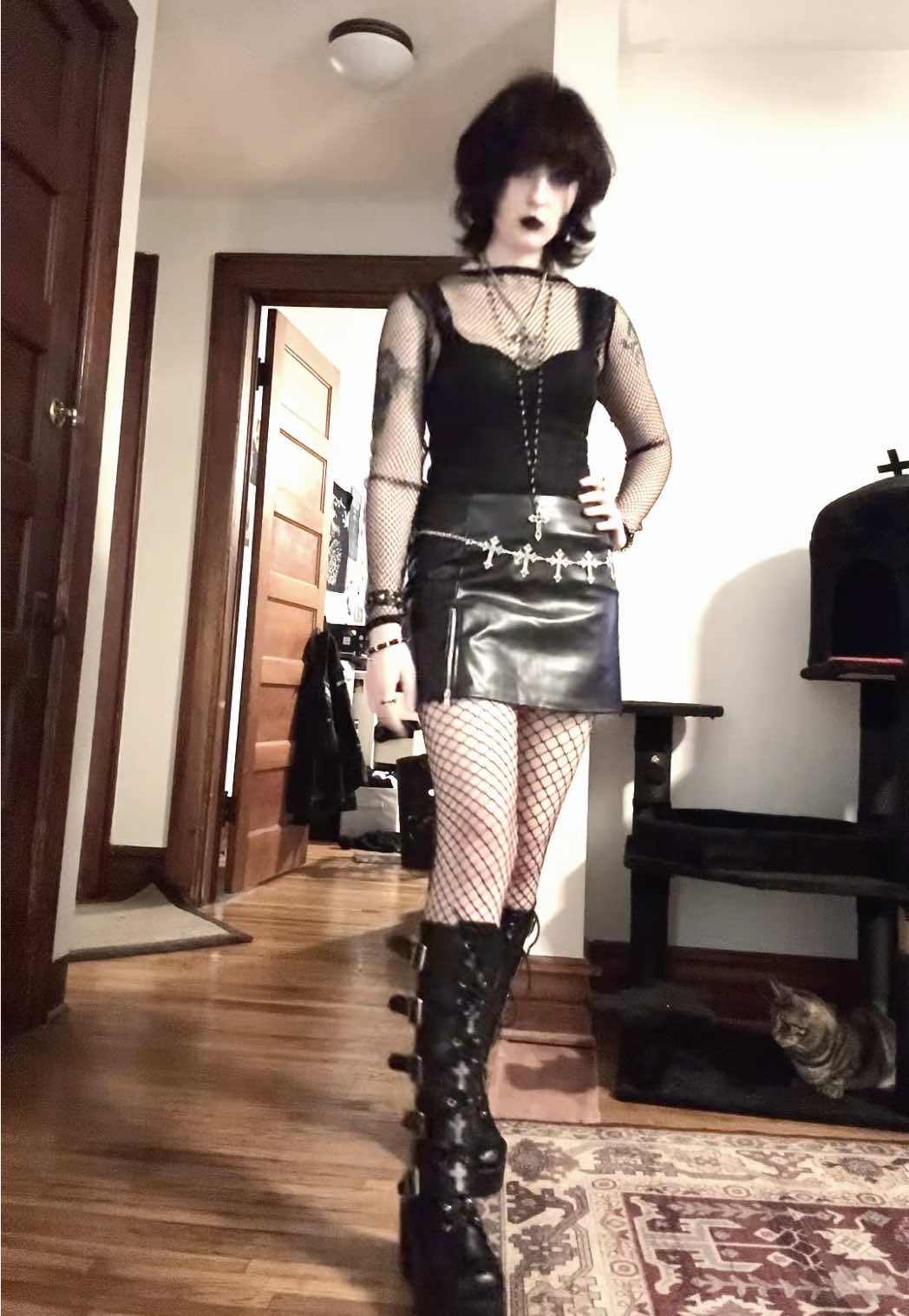 rocky horror show fit!! #goth #altfashion #altstyle #gothstyle #lesbiansoftiktok 