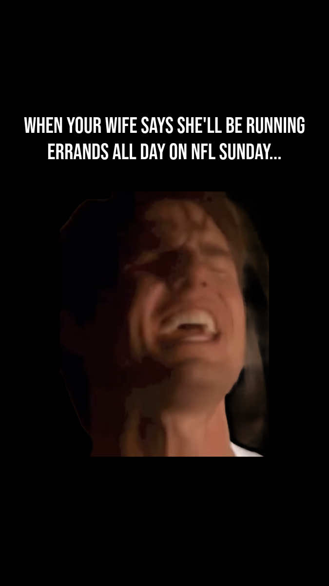 When your wife says she’ll be running errands all day on NFL Sunday…  #fantasyfootball #fantasyfootballtips #nfl #nflfootball #footballtiktok 
