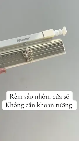 Rèm sáo nhôm cửa sổ Không cần khoan tường #remcua #xuhuong #remkhongkhoan #remcuadep #remsaonhom 