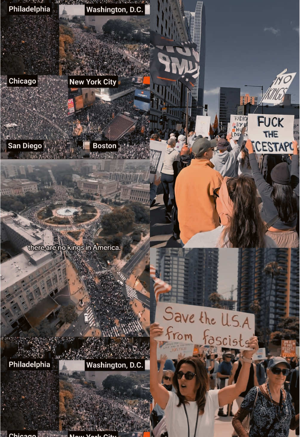 This is what democracy looks like.   #nokings #NoKingsDay #nokingsinamerica #saveamerica #america 