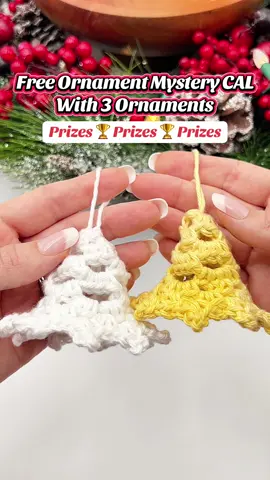 Let’s crochet a lacy bell ornament with an easy free crochet pattern!  ❤️  I’m calling this MCAL the “ORNAMENT” MCAL because we’ll make 3 mystery ornaments you can yse for your Christmas Tree, garland or as gifts. 🧶 But even though you know we’ll crochet 3 ornaments there will be many surprises and mysteries along the way - as always with lots of fun and lots to learn! ❤️ Each ornament will include a full video tutorial too!  🧶  See my blog to learn all about Quick ORNAMENT Mystery Crochet Along! We started October 17th! But it’s not too late to join us!  You even have a chance to win Prizes at the end!!! 😀  🧶 See the LINK in my BIO or My IG Stories to sign up for the MCAL ❤️ Remember to save the post (bookmark) and share it (airplane) with your crochet friends . . . I used red and white @Premier Yarns Cotton Sprout Yarn  . Hook: @Crochet.com dots hook . . #crochet #crochetersoftiktok #christmas #crochettiktok #crochettok 