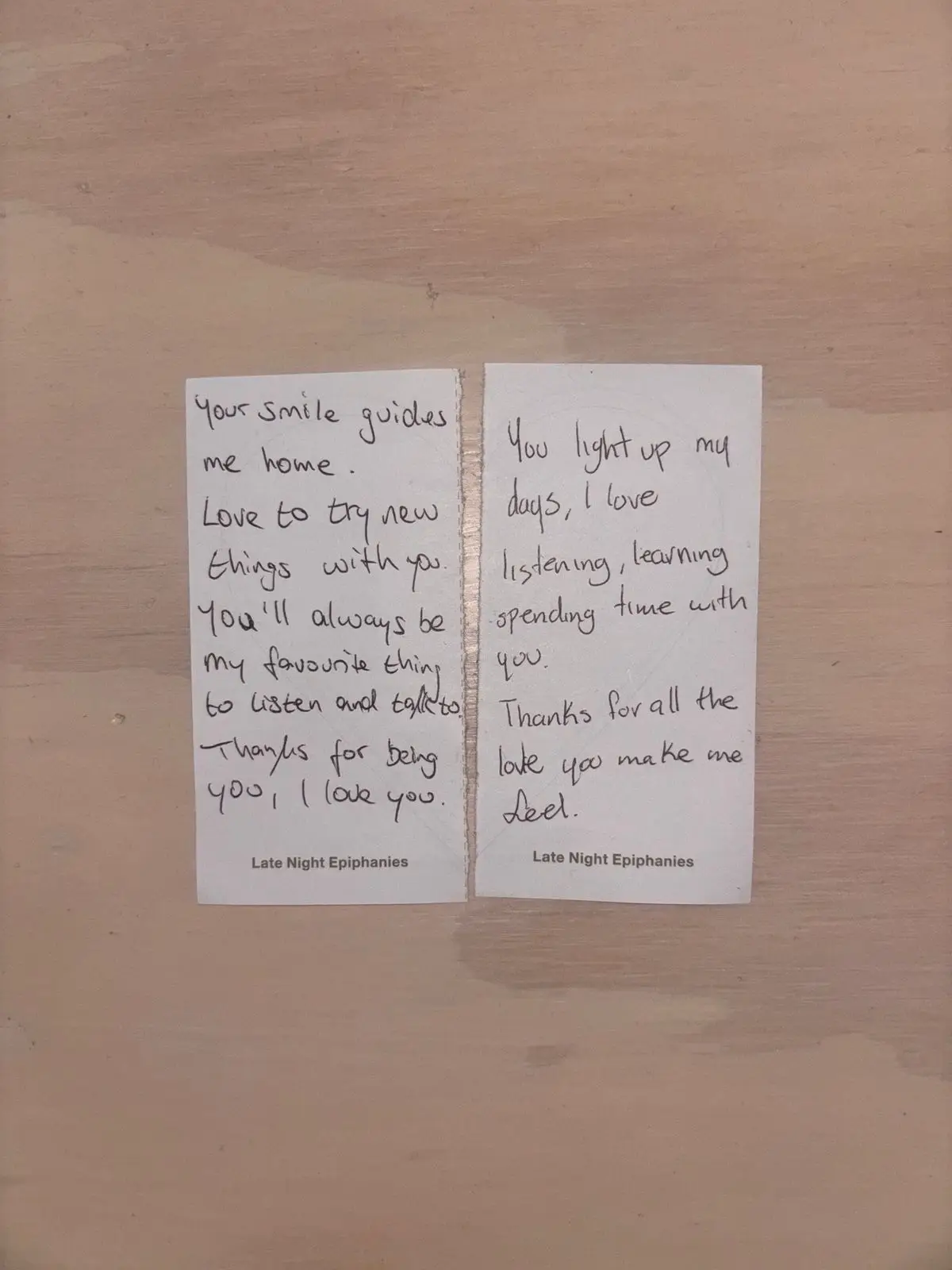last one is my favorite🥺🤎some of my favorite notes written after playing the late night epiphanies card game #loveletter #relationshipgoals #relationshiptok 
