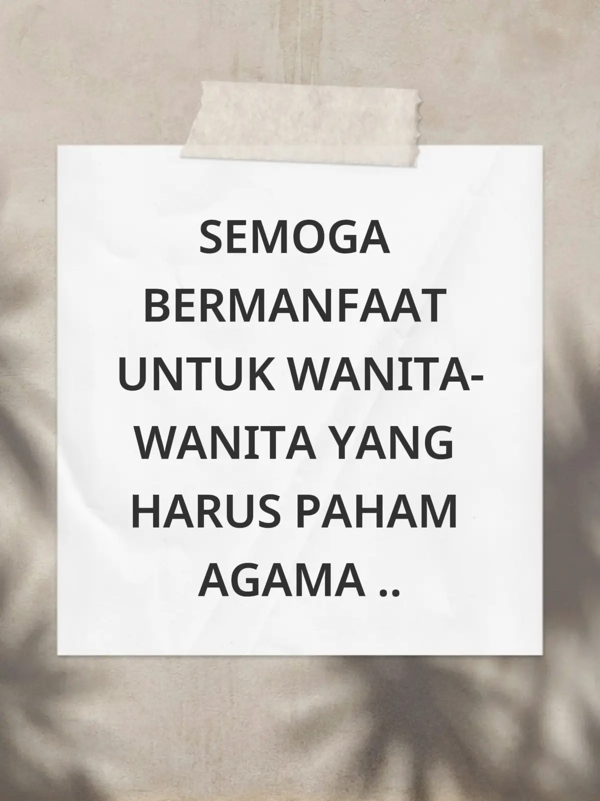 Islam adalah agama yang memuliakan perempuan, memberikan hak dan kewajiban yang adil, serta mendorong setiap umatnya, baik laki-laki maupun perempuan, untuk mencari ilmu. Salah satu ilmu yang sangat penting untuk dipelajari oleh perempuan adalah ilmu agama. Mengapa penting untuk seorang perempuan belajar agama? Berikut penjelasannya. Peran Penting di Keluarga Alasan mengapa penting untuk perempuan belajar agama yang pertama yaitu karena perempuan memiliki peran yang penting di keluarga. Dalam islam, perempuan memiliki peran penting dalam mendidik generasi. Sebagai ibu, perempuan adalah madrasah pertama bagi anak-anaknya. Jika seorang perempuan memahami tentang agama, ia dapat menanamkan nilai-nilai islam kepada anak-anak sejak dini.  Hal ini sejalan dengan pepatah Arab yang mengatakan, “Al-ummu madrasatun idza a’dadtaha a’dadta sya’ban thayyibal a’raq,” yang berarti ibu adalah madrasah (sekolah) pertama bagi anaknya. Bila engkau mempersiapkannya, maka engkau telah mempersiapkan generasi terbaik. Menjaga Keharmonisan Rumah Tangga Alasan mengapa penting untuk perempuan belajar agama yang selanjutnya yaitu dapat menjaga keharmonisan keluarga kelak. Seorang perempuan yang memahami agama dapat menjadi sumber ketenangan dalam keluarga. Ia dapat menasihati suami dengan hikmah, menjaga hubungan yang harmonis, dan mengatasi masalah rumah tangga berdasarkan nilai-nilai islam. Menjaga Kehormatan Diri Alasan mengapa penting untuk perempuan belajar agama yang terakhir yaitu untuk menjaga kehormatan diri sendiri. Ilmu agama membantu perempuan memahami pentingnya menjaga diri sesuai syariat islam.  Dengan pemahaman agama yang baik, perempuan akan lebih mampu membedakan antara yang benar dan salah, sehingga ia dapat menjalani hidup dengan penuh kehormatan dan ketaatan kepada Allah SWT. Cara Belajar Agama Terdapat beberapa cara bagi para kaum perempuan untuk belajar agama, diantaranya : Membaca Al-Qur’an dan Tafsirnya Memahami Al-Qur’an adalah langkah awal untuk belajar agama. Tafsir akan membantu mengerti makna yang terkandung dalam ayat-ayat Al-Qur’an. Mengikuti Kajian  Menghadiri majelis ilmu atau mendengarkan ceramah dari ustadz/ustadzah terpercaya adalah cara efektif untuk menambah wawasan agama. Belajar dari Buku dan Hadits Membaca buku-buku tentang agama islam dan mempelajari hadits Nabi SAW dapat memperluas pemahaman tentang ajaran agama. Berdiskusi dengan Ahli Agama Bertanya kepada ustadzah atau perempuan lain yang lebih memahami agama dapat membantu memperjelas hal-hal yang sulit dipahami. Itu dia beberapa alasan mengapa penting untuk perempuan belajar agama. Dengan ilmu agama, perempuan tidak hanya dapat mendidik diri sendiri, tetapi juga menjadi sumber kebaikan bagi keluarga dan orang sekitarnya. Islam memuliakan perempuan yang berilmu, karena ilmu adalah cahaya yang akan membimbing setiap langkah kehidupan. Sebagai perempuan Muslim, mari kita jadikan menuntut ilmu agama sebagai prioritas, agar kita bisa menjalani hidup sesuai dengan petunjuk Allah SWT dan Rasul-Nya. Karena perempuan yang cerdas secara agama adalah kunci dari lahirnya generasi yang berakhlak mulia dan beriman. #hijrah #islam #berdoa  __follow__