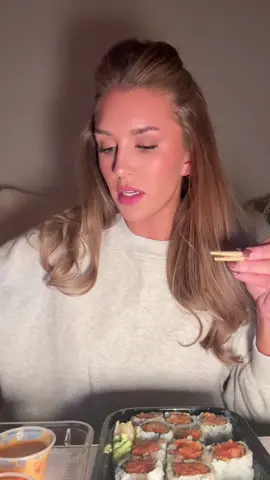 sushi mukbang 🥢