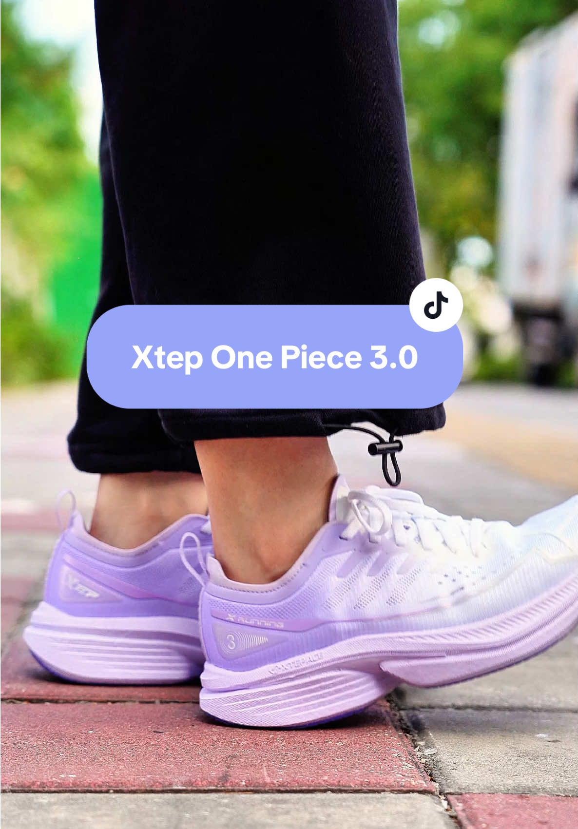 Ace-XTEP One Piece 3.0 Color Lavendar Unguuu😘 Ini Color racun kuat kuat untuk kakak😂 Kasut yang all rounder sesuai beginers sampai intermedia runners! #xtep #daily #runners #marathon #live #briskwalk #xteprunningshoe 