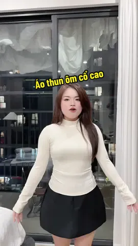 Áo thun ôm body chất cotton cổ ba phân #thoitrangbigsize #thaohuyenbigsize #bigsizenu #aothudong #aobigsize 