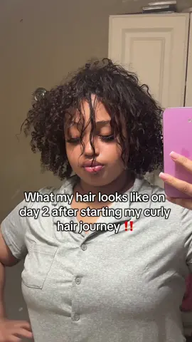 not horrible I got a lot of damage from all the heat I used to blend my leave out 🙄😭  #hairjourney #hairdamage #heatdamage #curlyhair #naturalcurlyhair 
