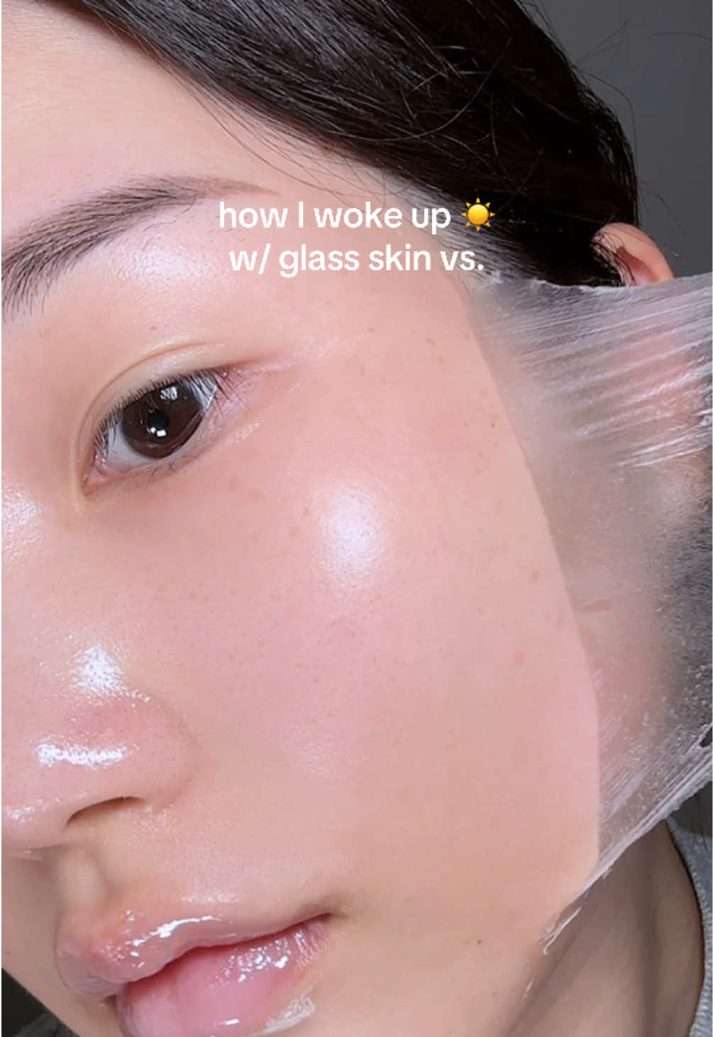woke up with glazed skin 💧 this collagen wrapping mask literally seals the glow overnight 🪞✨ product: @medicube global Collagen Night Wrapping Mask #collagenmask #peeloffmask #koreanskincare #kbeautyskincare #glassskin 
