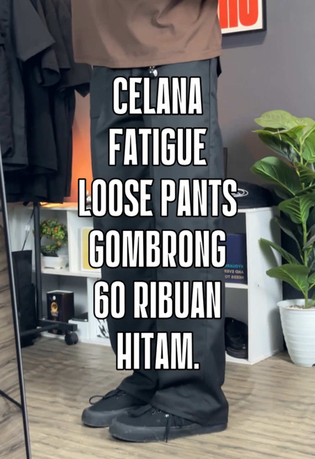 60ribuan??? cek keranjang loose pants fatigue stok terbatas‼️ #loosepants #celanakeren #celanagombrong #rekomendasioutfit #OOTD 