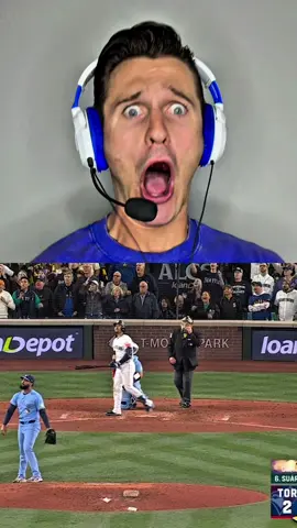“Get out the rye bread and mustard grandma! It is grand salami time!😱💣” - Rick Rizz #mlbpostseason #alcs #seattlemariners #eugeniosuarez #grandslam 