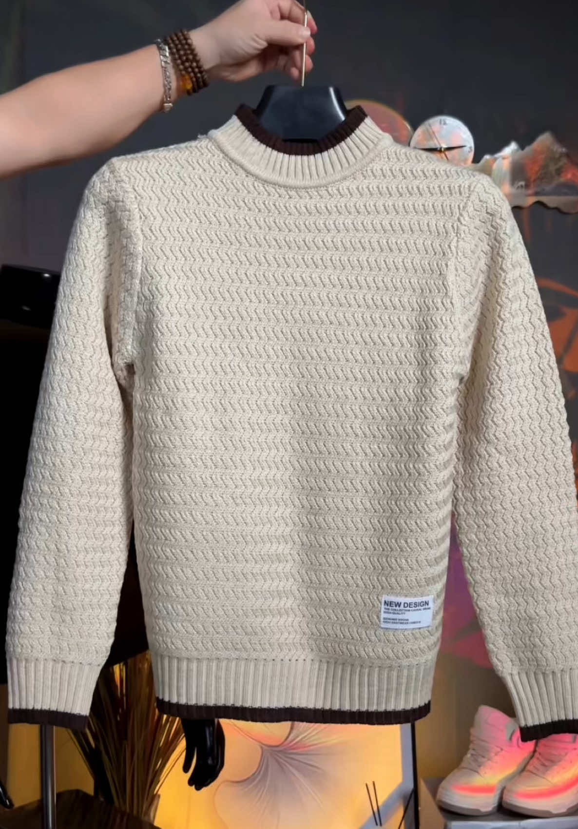 * Mua 460K đ giảm 30K đ Áo len nam cao cấp phong cách Hàn Quốc kiểu rích rắc hiện đại   #aolen #aolennam #phoidonam #aolenquangchau #xuhướng 