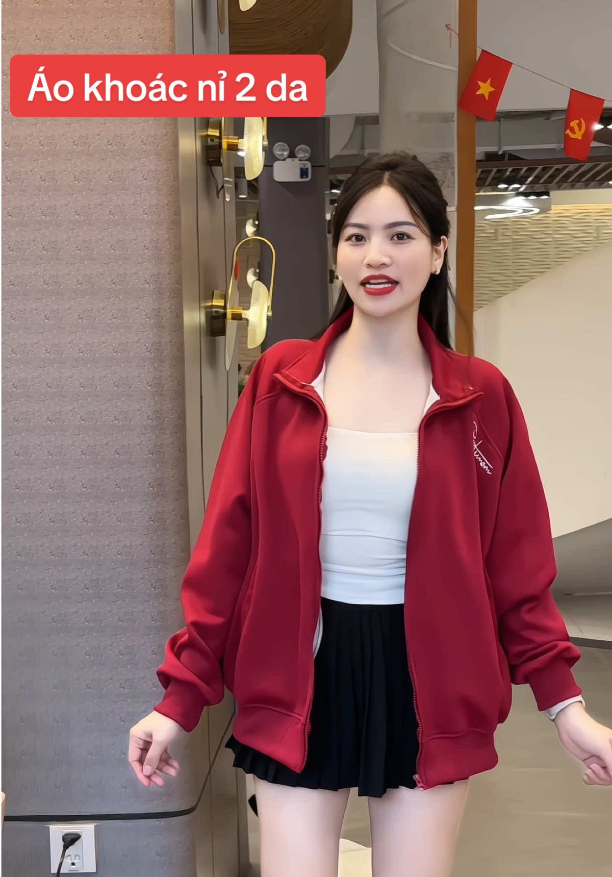 Áo khoác nỉ 2 da siêu đẹp, trẻ trung, giá sale hời#aokhoacni #thoitrangnu #xh #maithom6 