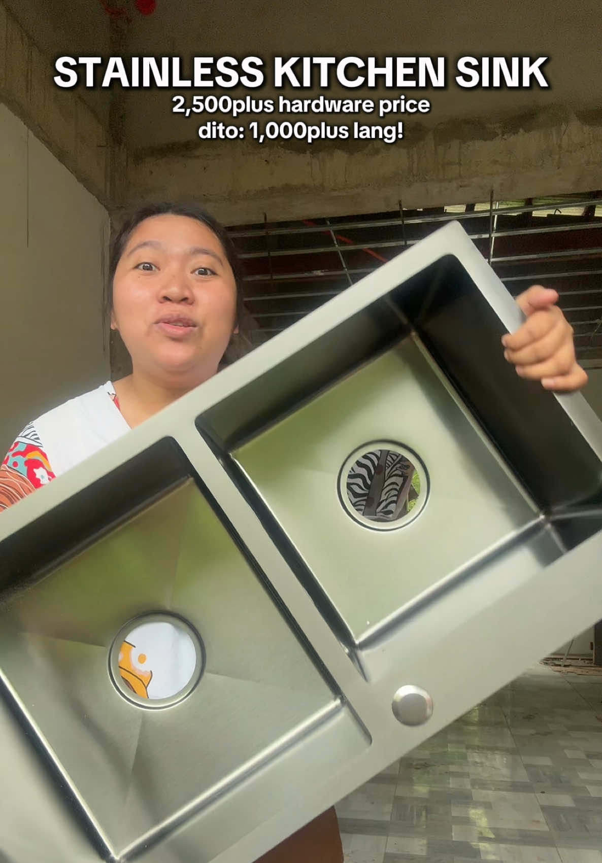 Stainless Kitchen Sink na sobrang sosyal! ang mura lang dito #stainlesssteelsink #kitchensink #tiktokfindsph #budolfinds #budolfindsph 