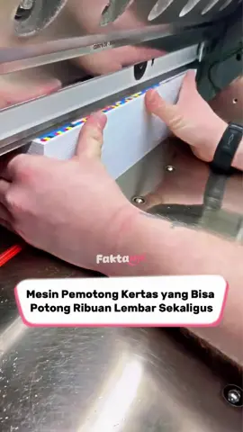 Mesin Pemotong Kertas Industri yang Super Cepat dan Aman! ✂️📄   #Teknologi #FaktaUnik #FaktaNyaToko #fyp 