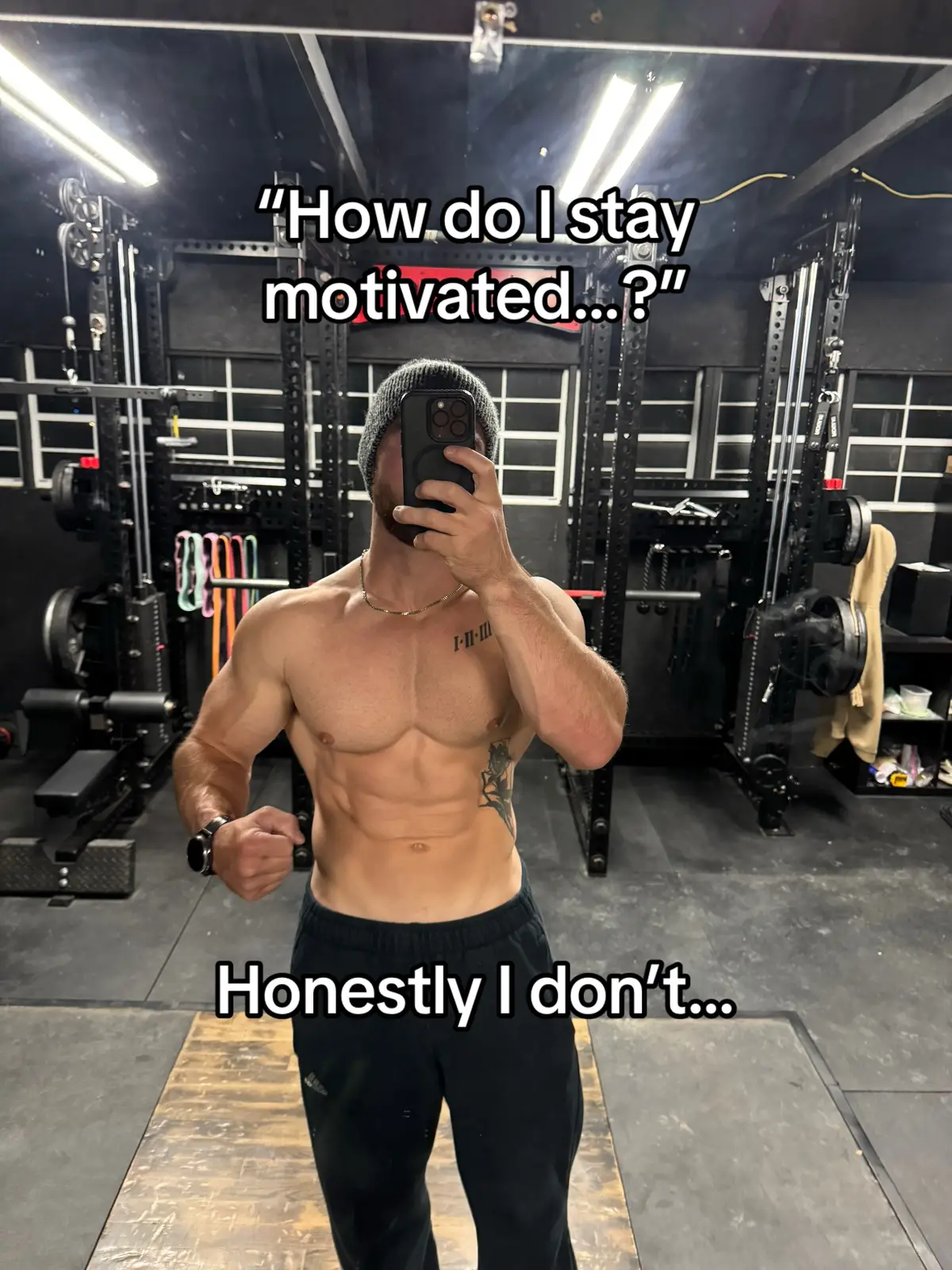 It’s a goal you’ll never reach. You can always improve mentally and physically.  Fall in love with the process of self improvement and watch yourself continue to grow. #motivation #fittness #GymTok #bodybuilding #powerlifting @REP Fitness @Rogue Fitness @Gymshark @Alphalete 
