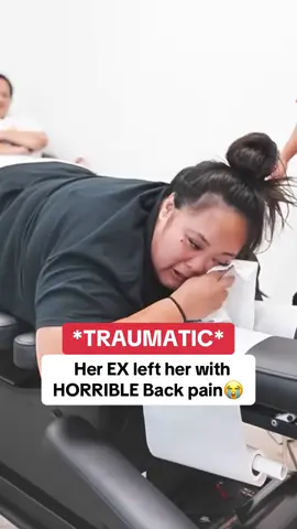 Her Back was DESTROYED by Pain‼️😭 #chiropractor #chiropractic #adjustment 