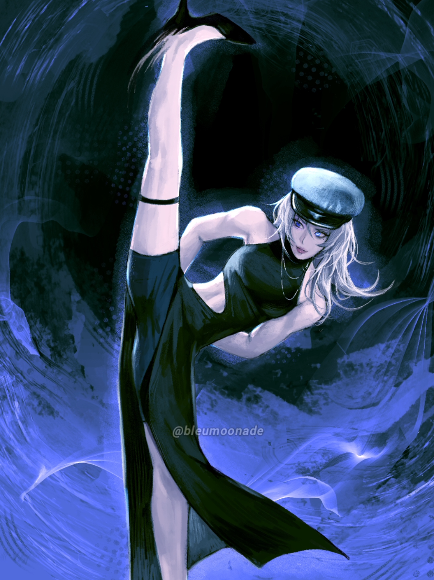 Bleu joining the chinese military dance trend ! #art #arttrend #digitalart #orignalcharacter #oc