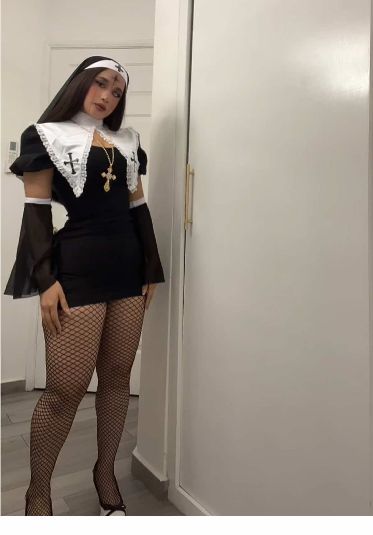 Disfraz de monja para Halloween.👻 🎃 #halloweenmakeup #disfrazhalloween #monja #paratiiiiiiiiiiiiiiiiiiiiiiiiiiiiiii 