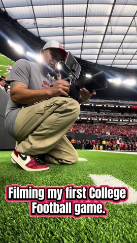 Got to film my first college football game at the allegiant stadium. #filming #videography #football 
